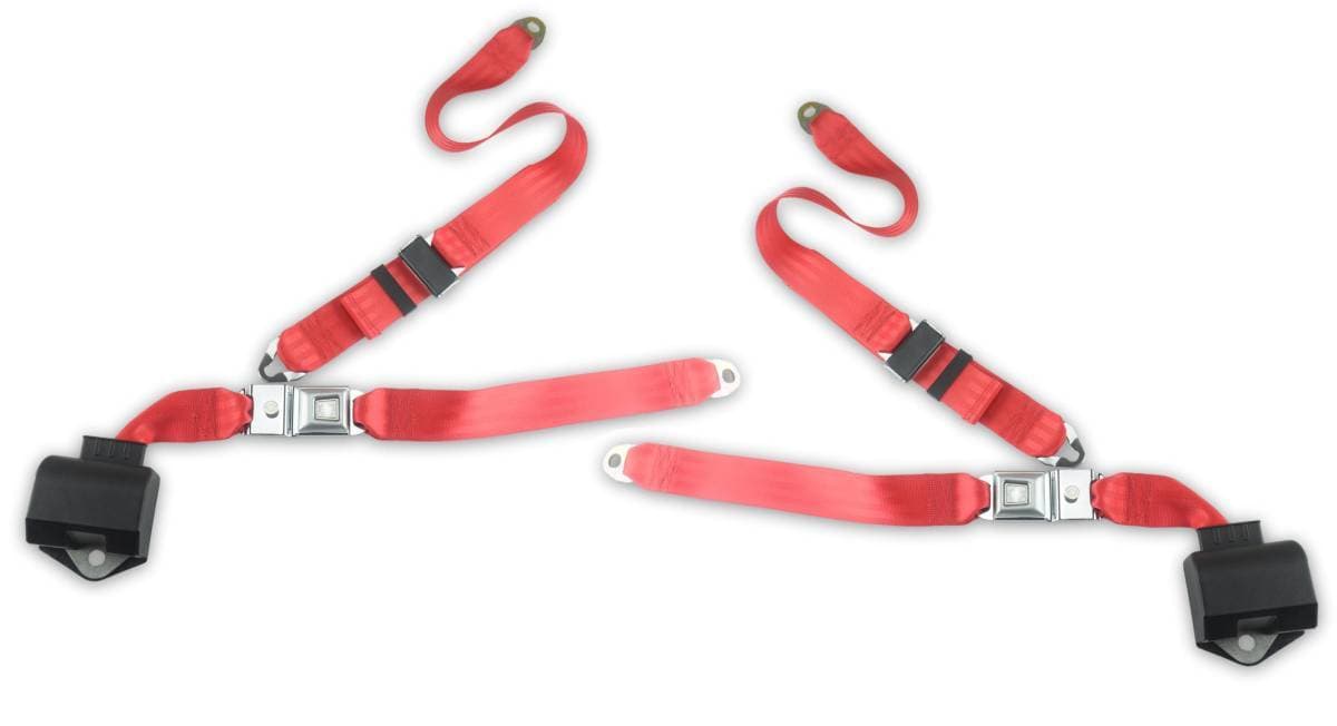 1968-1973 Ford Mustang, Convertible, Driver & Passenger Seat Belt Kit