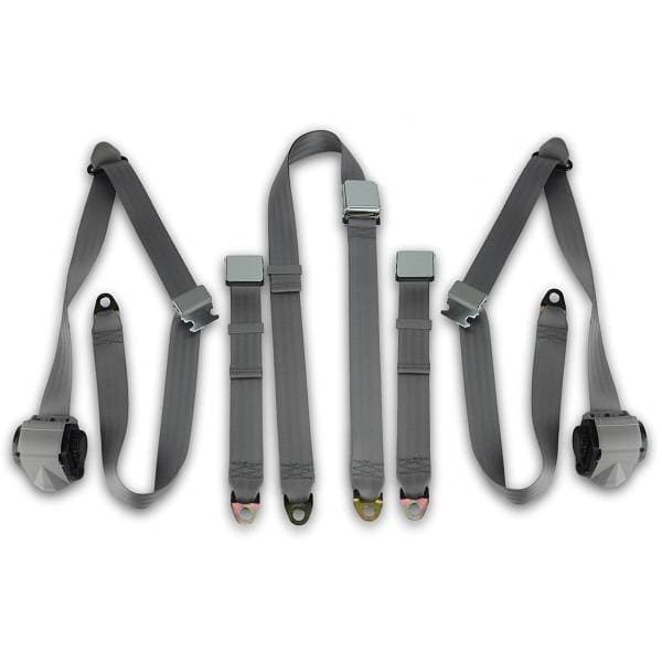 1968-1972 GMC Pickup, Driver, Passenger and Center Seat Belt Kit - without Gas Tank