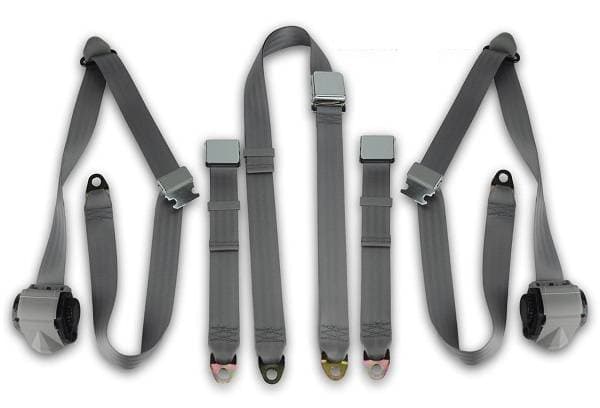 1947-1966 Chevrolet Pickup, Standard Cab, Driver, Passenger & Center, Bench Seat Belt Kit
