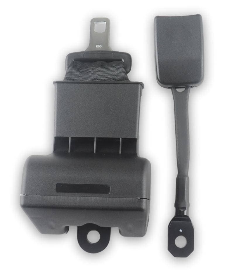 2-Point Lap Retractable Seat Belt 3" Wide End Release Buckle - Anti-Cinch