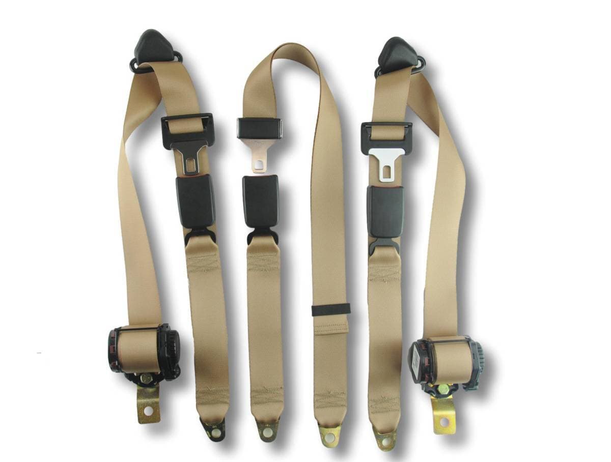 1994-1996 Dodge Dakota, Extended Cab, Driver, Passenger, & Center Lap, Bench Seat Belt Kit