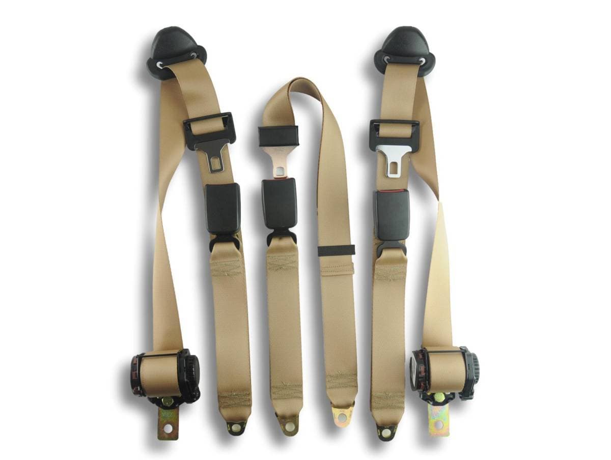 1994-1996 Dodge Dakota, Extended Cab, Rear Driver, Passenger, & Center Lap, Bench Seat Belt Kit