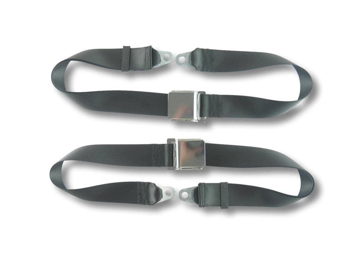 1968-1972 Jaguar XJ-6, Driver & Passenger Seat Belt Kit with Bolt Down Anchors