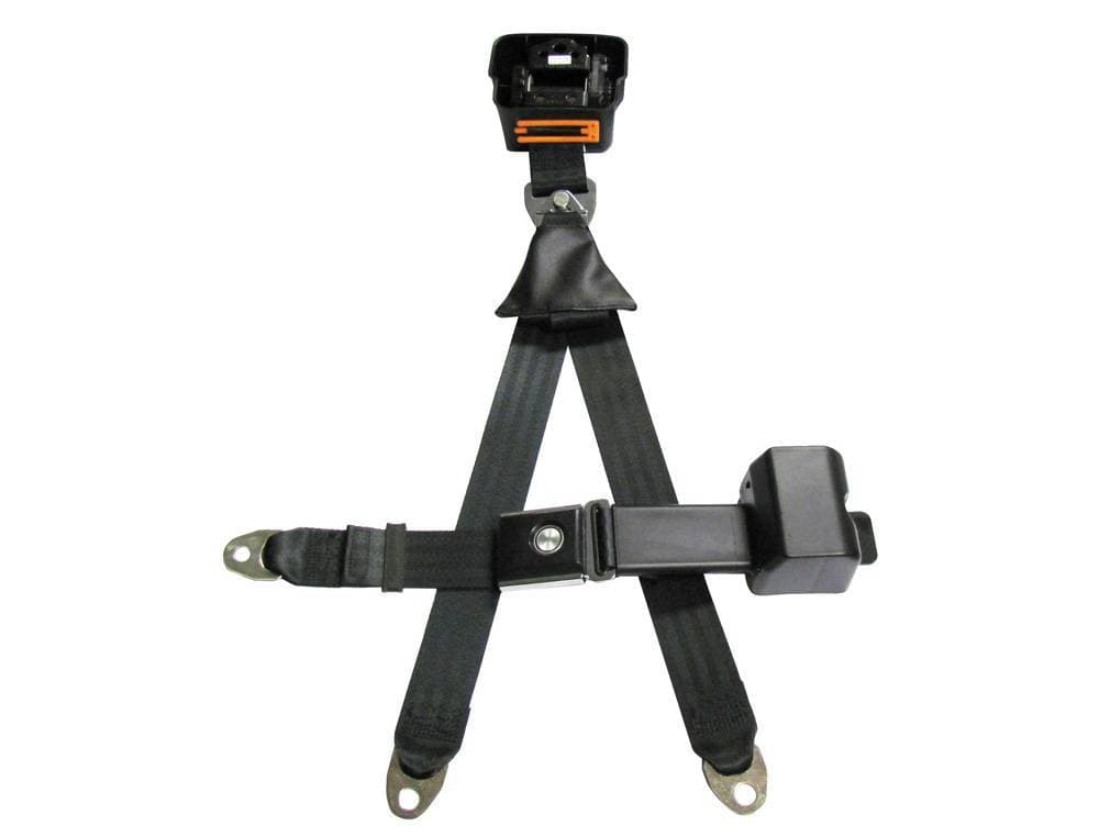 1967-1970 Ford Mustang, Fastback, Shelby Style Driver or Passenger, Retractable Lap & Shoulder Seat Belt Kit