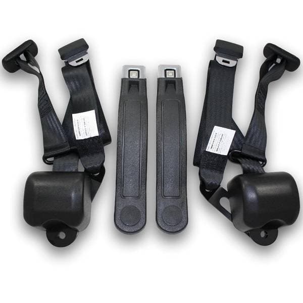 1970-1973 Chevrolet Camaro Retractable Lap & Shoulder Conversion Seat Belt Kit with Reman OE Style Buckle