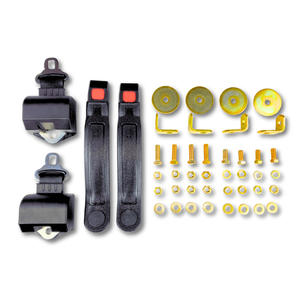 1978-1993 Dodge Ram 2500, Club Cab (2-Door Extended Cab), Rear Driver & Passenger (Jump Seat) Seat Belt Kit