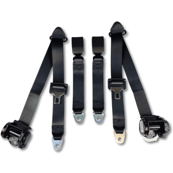 1997-2000 Dodge Dakota, Extended Cab, Rear Driver, Passenger and Center Seat Belt Kit