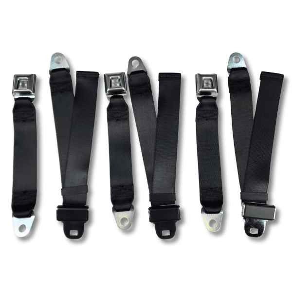1980-1989 Lincoln Town Car, Sedan, Rear Driver, Passenger and Center, Bench Seat Belt Kit
