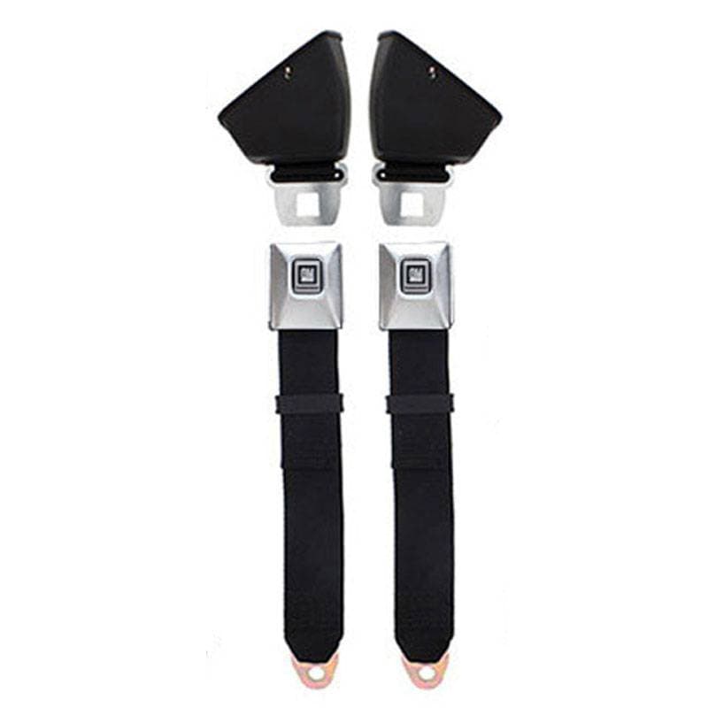 1968-1972 Chevrolet Chevelle Retractable Lap Seat Belt Kit with Premium Reman OE Style Buckle
