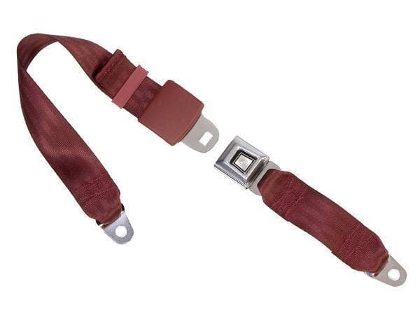 1965-1968 Chevrolet Impala, Front, Bench Seat Belt with All-Metal Push Button Buckle