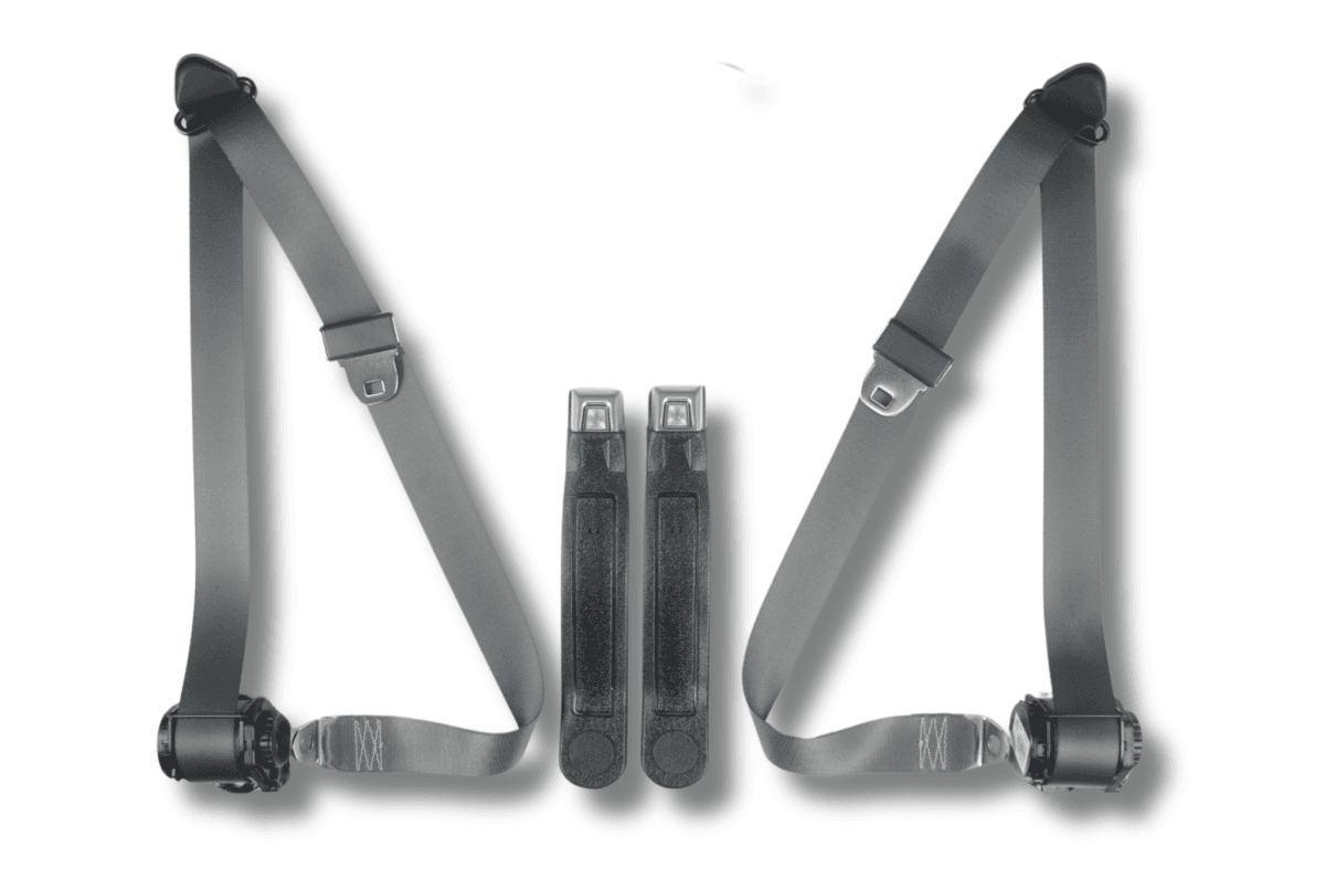 1974-1979 Ford F-Series, Extended Cab, Driver & Passenger, Bucket Seat Belt Kit